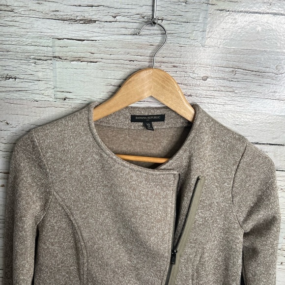 Banana republic sweater jacket size xs tan brown - Picture 4 of 9